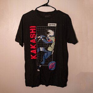 CLEARANCE Naruto Shippuden Collection Graphic Tee Kakashi Hatake Anime Shirt Lg